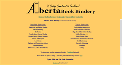 Desktop Screenshot of albertabookbindery.com
